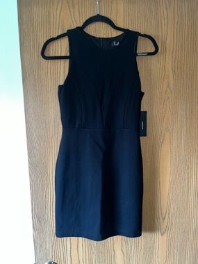 Lulu's Classic Black Sleeveless Mini Dress